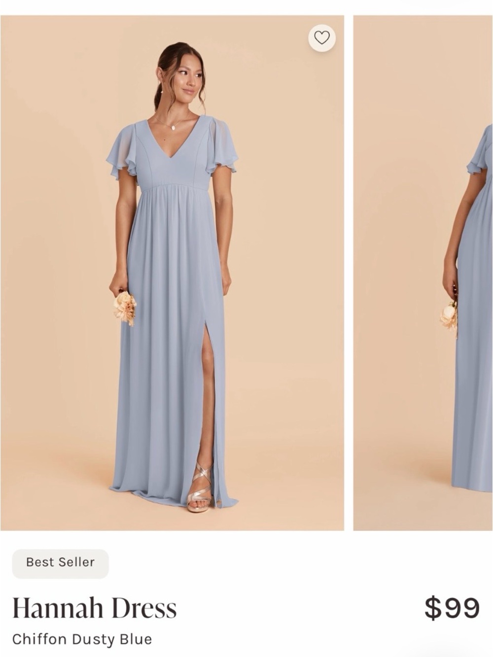 Birdy Grey Hannah Maxi Dress — Dusty Blue